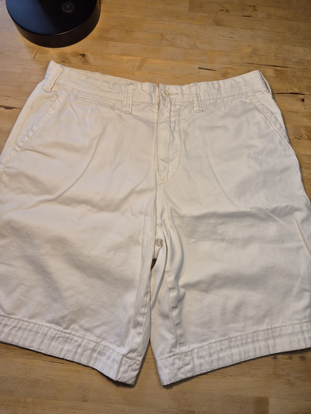 Polo by Ralph Lauren White Flat Front Cotton Shorts